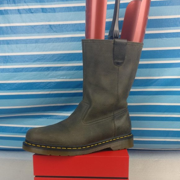 Dr. Martens LEATHER Rigger Biker Moto Boot 45/Men 11us/10uk=Wmn12.5us - Picture 1 of 9